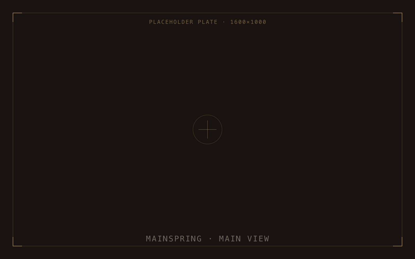 Mainspring — application screenshot
