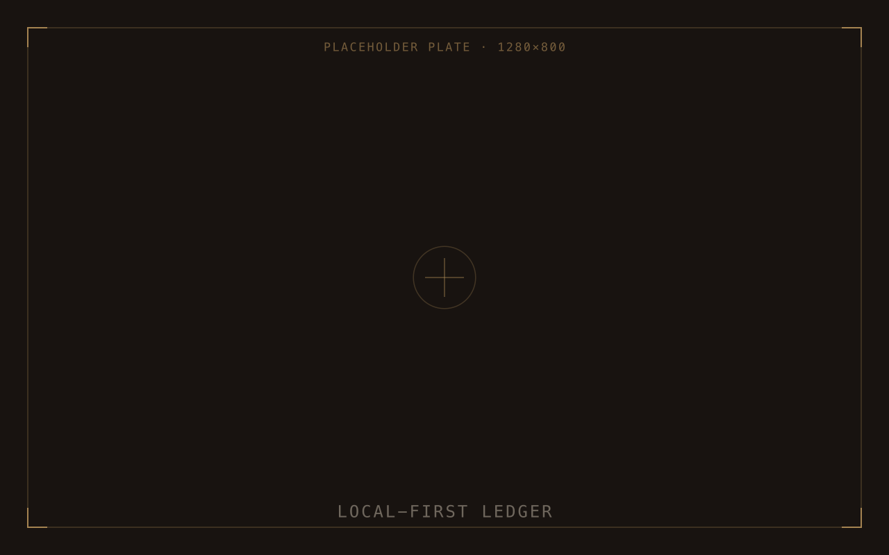 Mainspring — Your ledger never leaves the desk