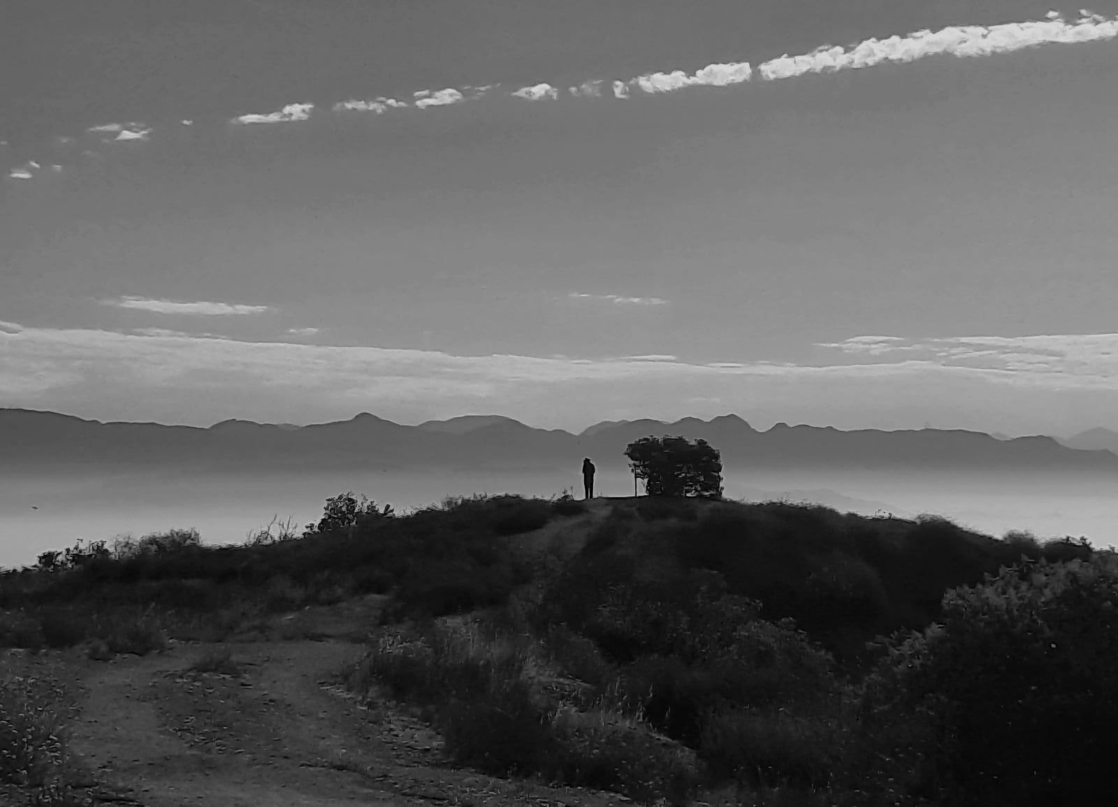 Southern California — Smiling in pain on the ridgeline